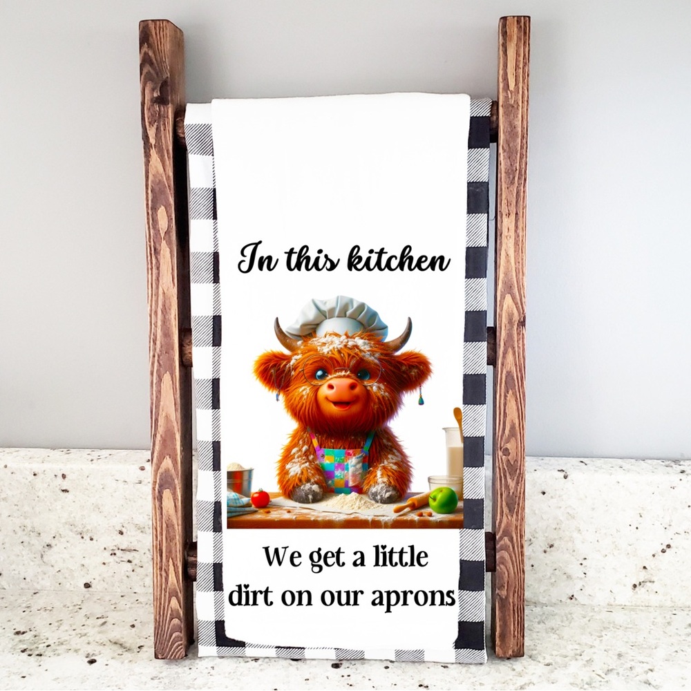 Handcrafted sublimation kitchen towel